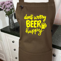 Don't Worry, BEER Happy - the ideal Apron For Any Home Brewer