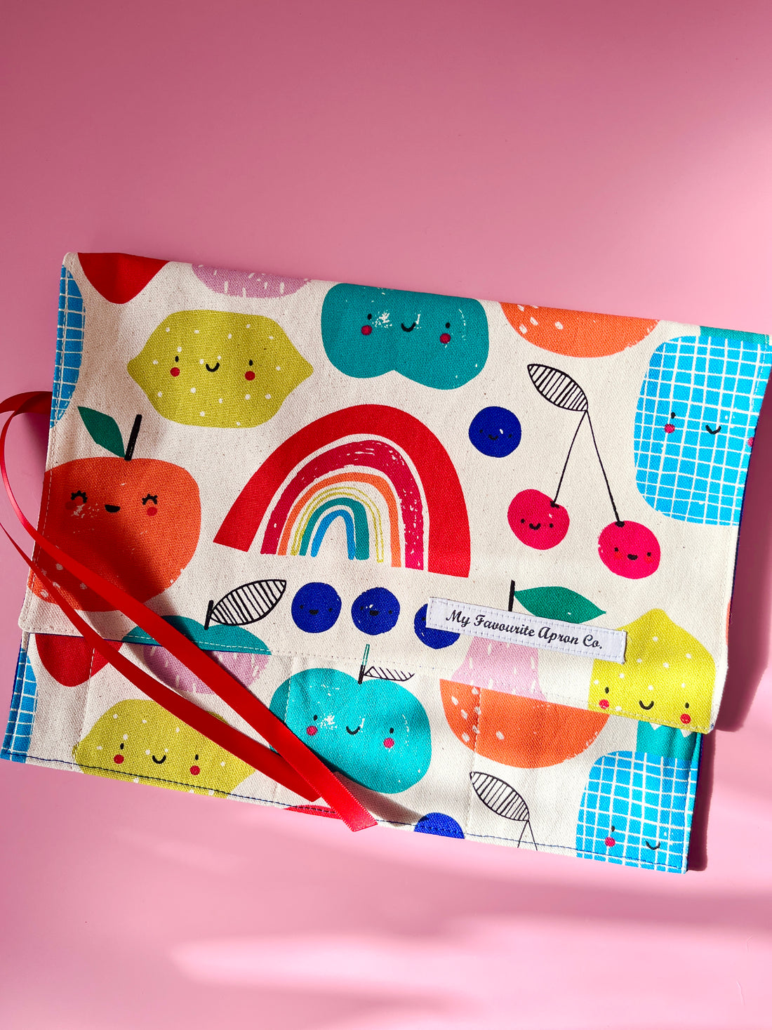 A Bright, Fun and Fruity Roll for Your Cutlery, Brushes, Pencils, Anything!