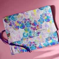 A Gorgeous Mermaid Print Roll - Perfect for Cutlery, Brushes, Pencils or Craft Supplies