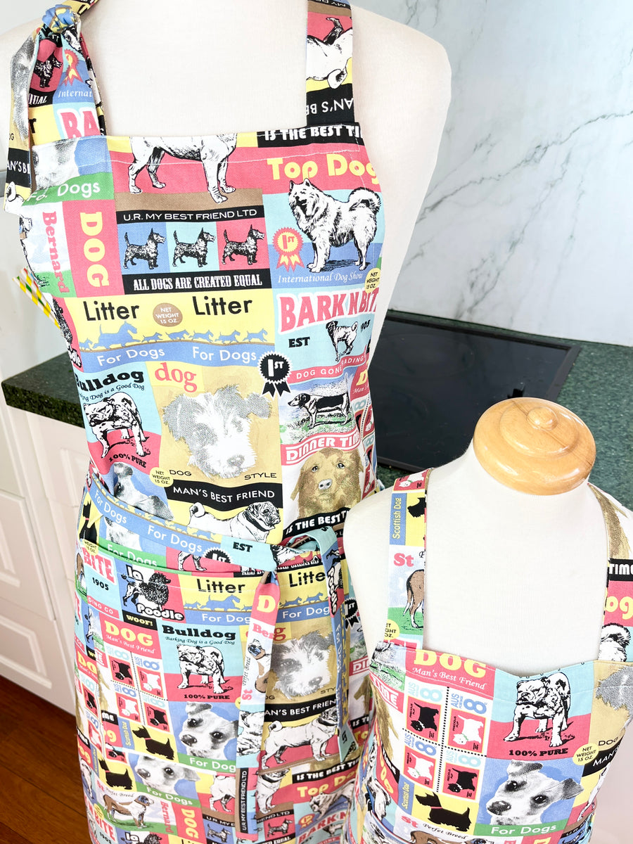 Cute Dog Patterned Apron for your Favourite Kiddo