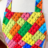 Lego Style Brick Apron Keeps Your Kid's Clothes Clean