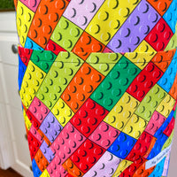 Lego Style Brick Apron Keeps Your Kid's Clothes Clean