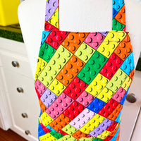 Lego Style Brick Apron Keeps Your Kid's Clothes Clean