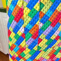 Lots of Lego Style Blocks on this Bold Unisex Apron