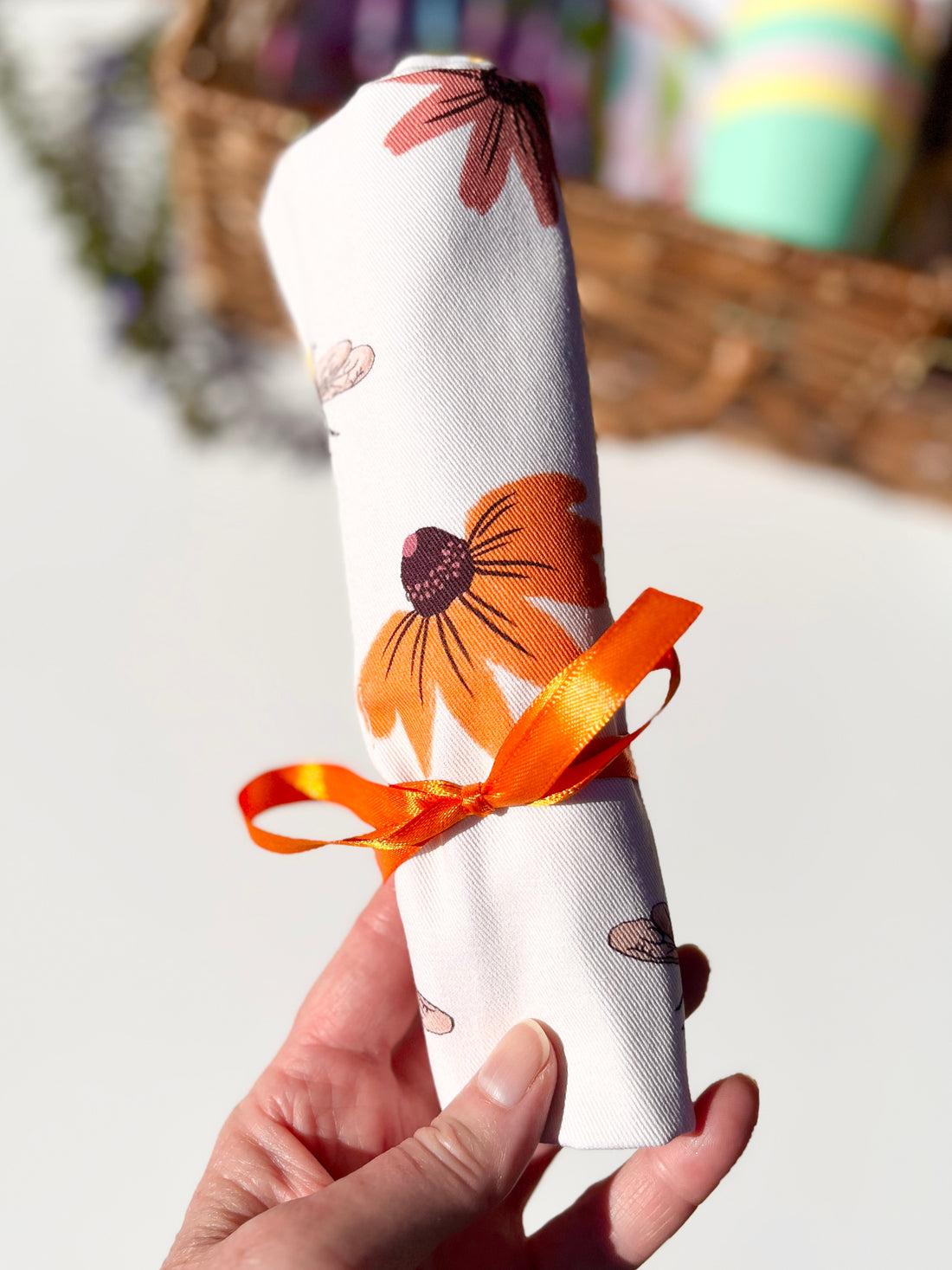 Super Handy Fabric Roll - Ideal for Cutlery, Make-Up Brushes, Anything!
