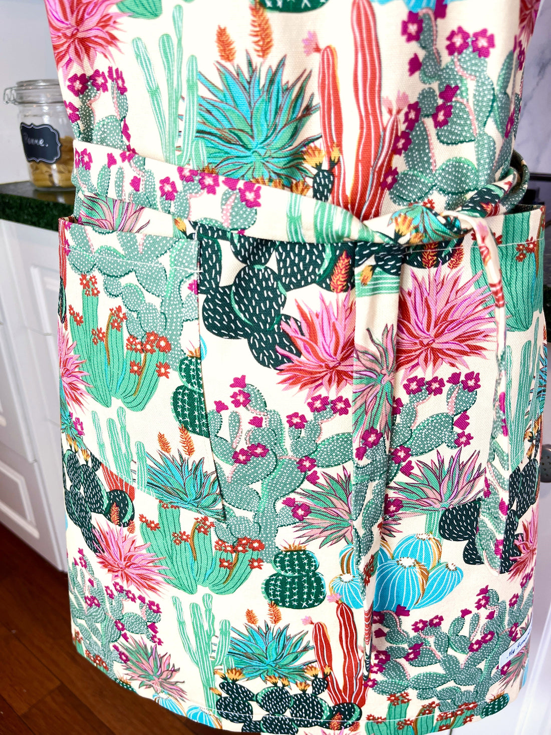 A Gorgeous Succulent Print Apron - the Perfect Fit for Your Favourite Teen or Petite Adult