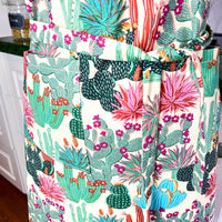 A Gorgeous Succulent Print Apron - the Perfect Fit for Your Favourite Teen or Petite Adult