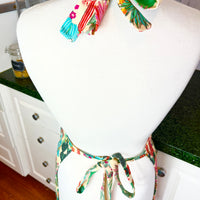 A Gorgeous Succulent Print Apron - the Perfect Fit for Your Favourite Teen or Petite Adult