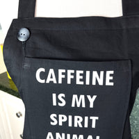 Caffeine Lovers Apron - Caffeine is My Spirit Animal