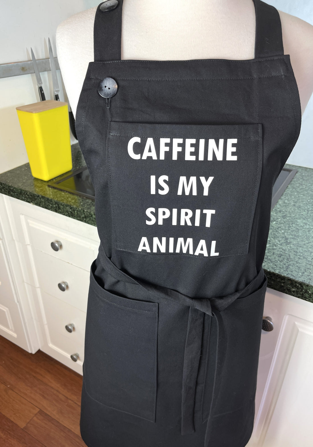 Caffeine Lovers Apron - Caffeine is My Spirit Animal