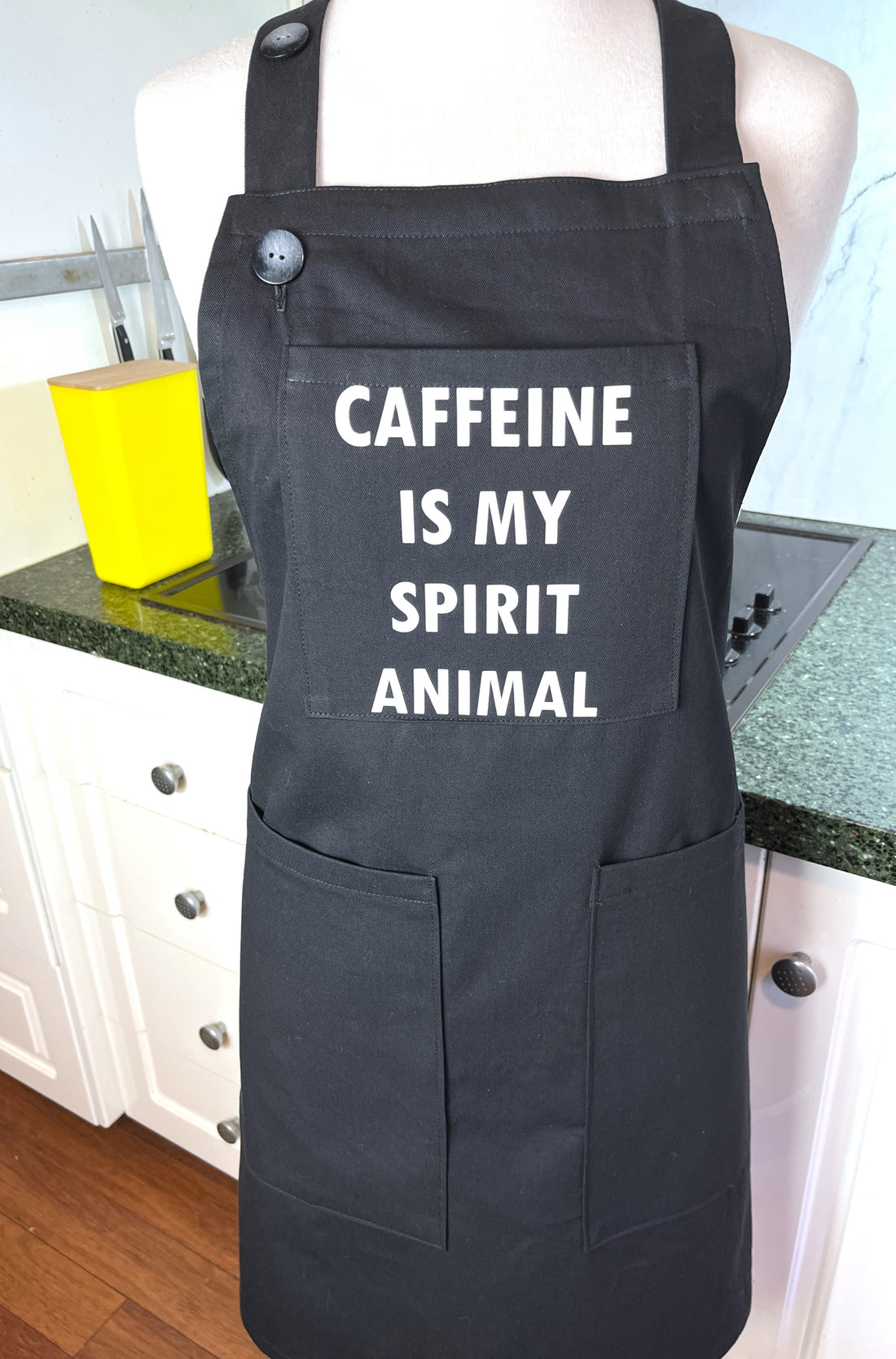 Caffeine Lovers Apron - Caffeine is My Spirit Animal