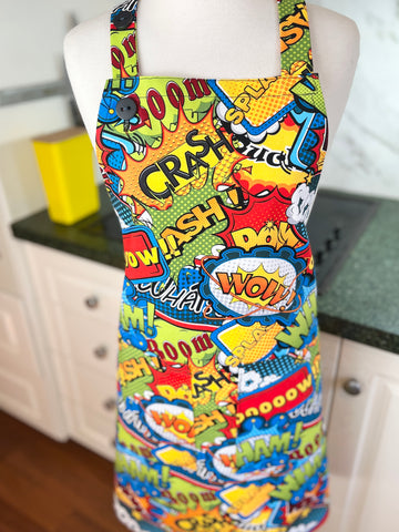 Comic Book Apron Perfect for Any Fun Baker or BBQ-er