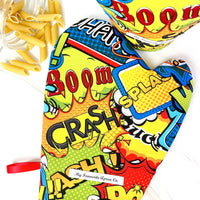 Get Your Hands On These Colourful Cartoon Oven Mitts