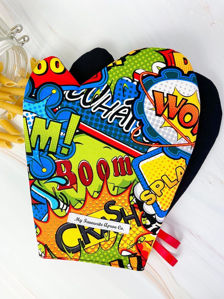 Get Your Hands On These Colourful Cartoon Oven Mitts