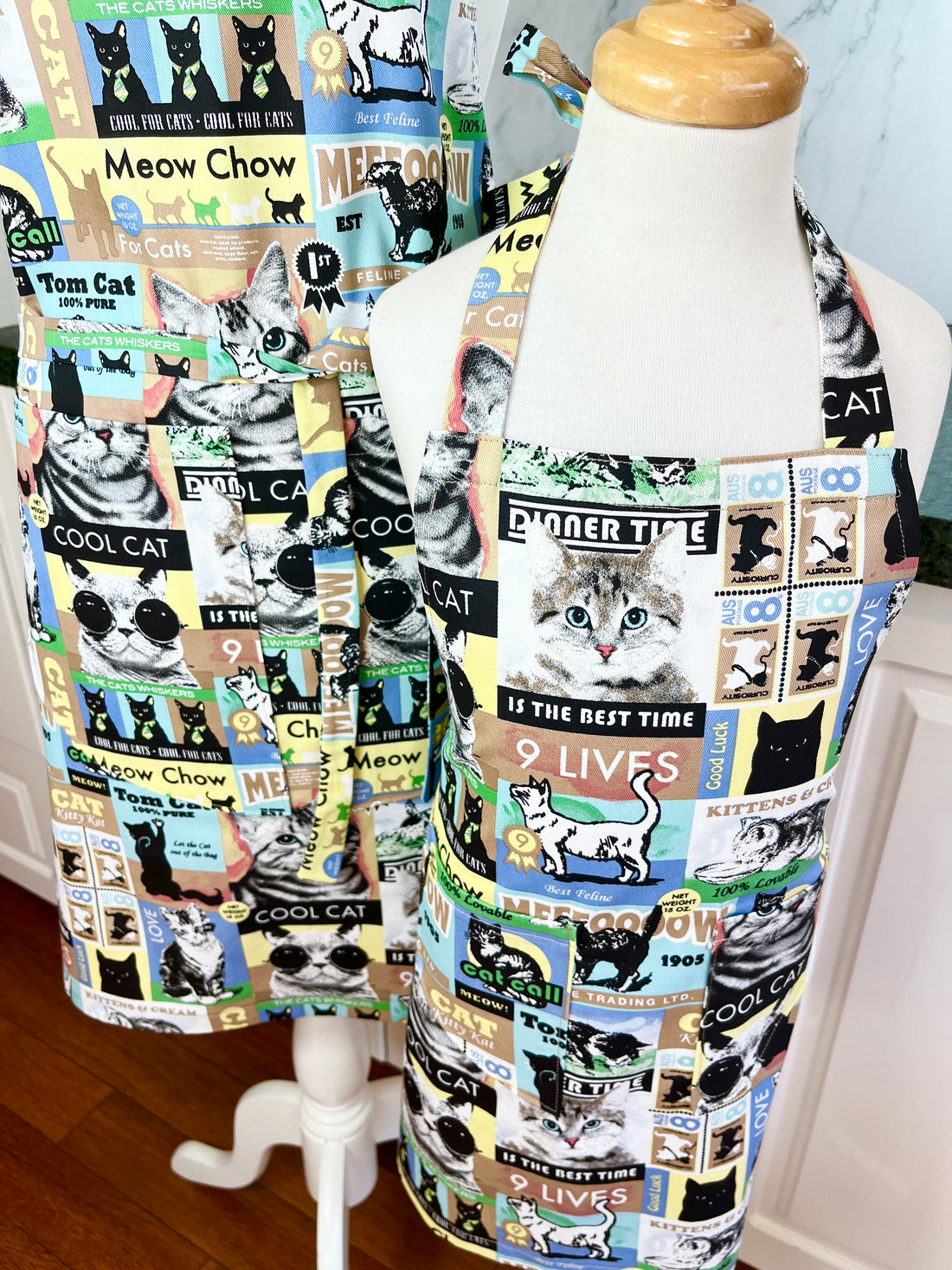 Kawaii Cat Apron for Your School Aged Kiddo