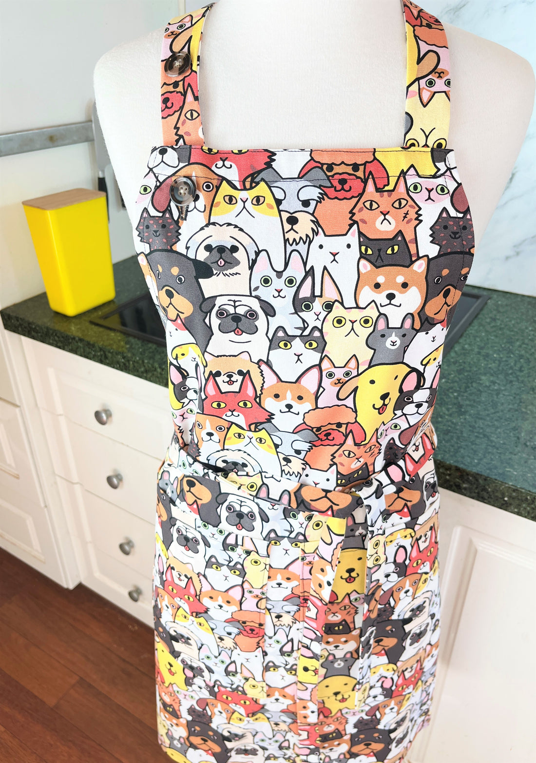 Cats and Dogs Are All Over this Fun Adults' Apron