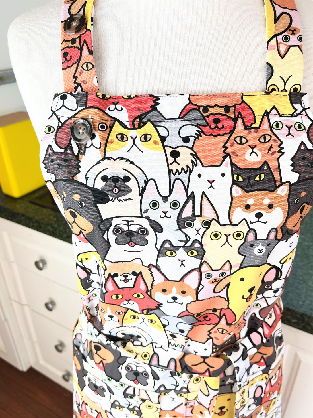 Cats and Dogs Are All Over this Fun Adults' Apron