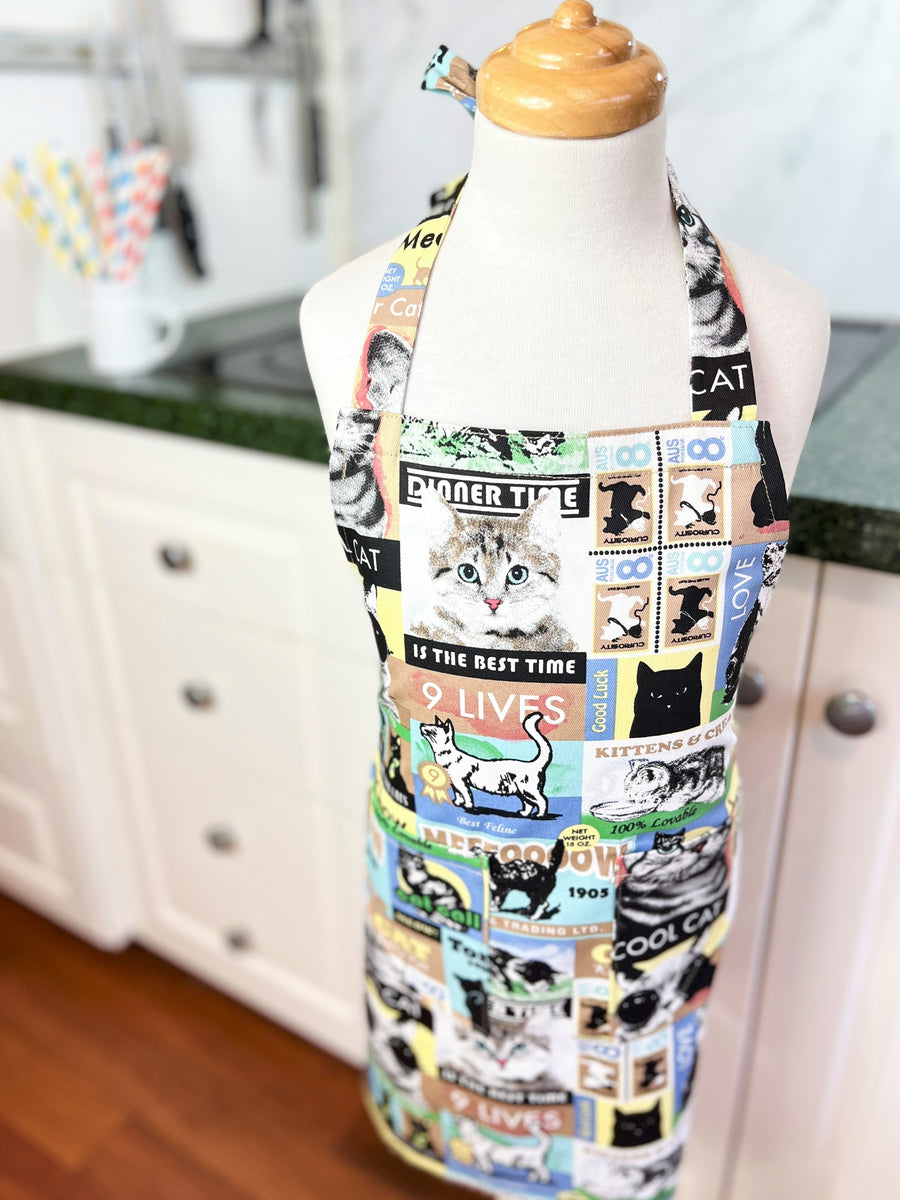 Kawaii Cat Apron for Your School Aged Kiddo