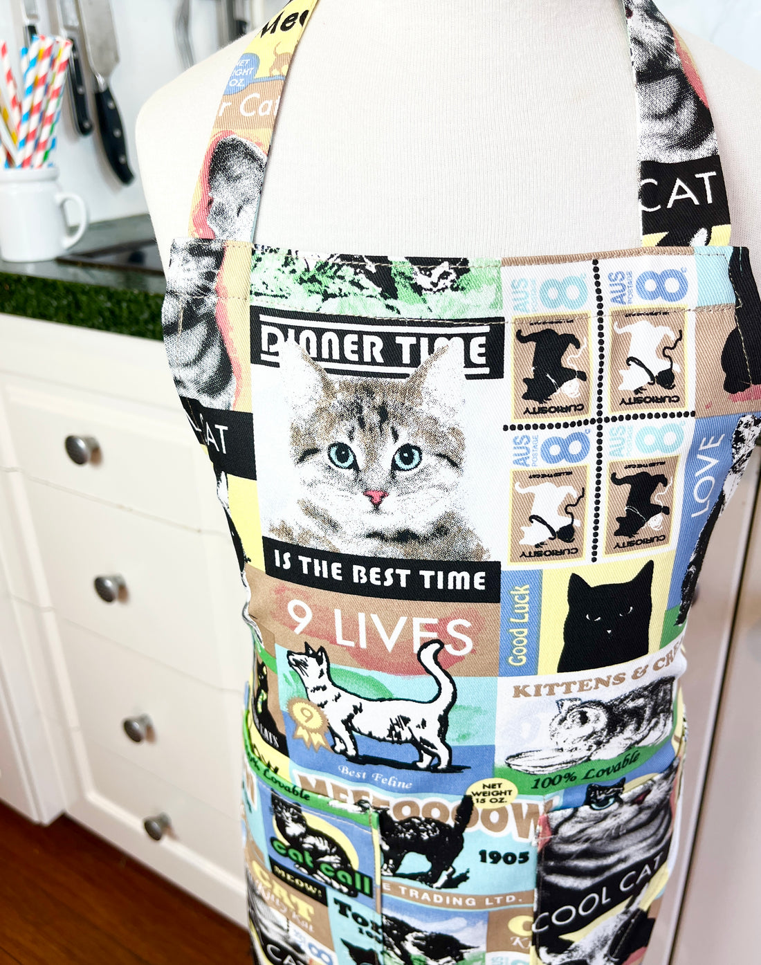 Kawaii Cat Apron for Your School Aged Kiddo