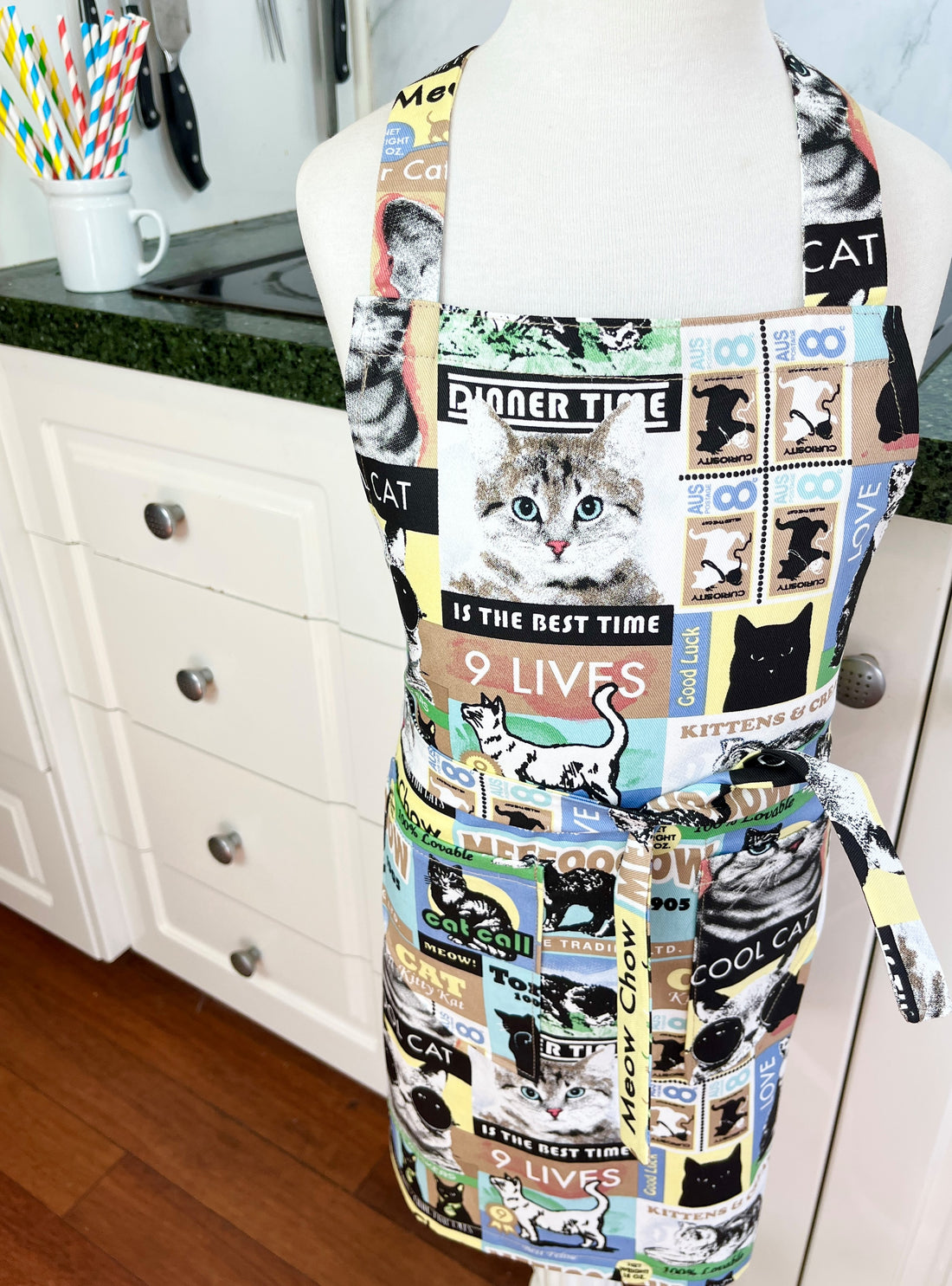 Kawaii Cat Apron for Your School Aged Kiddo