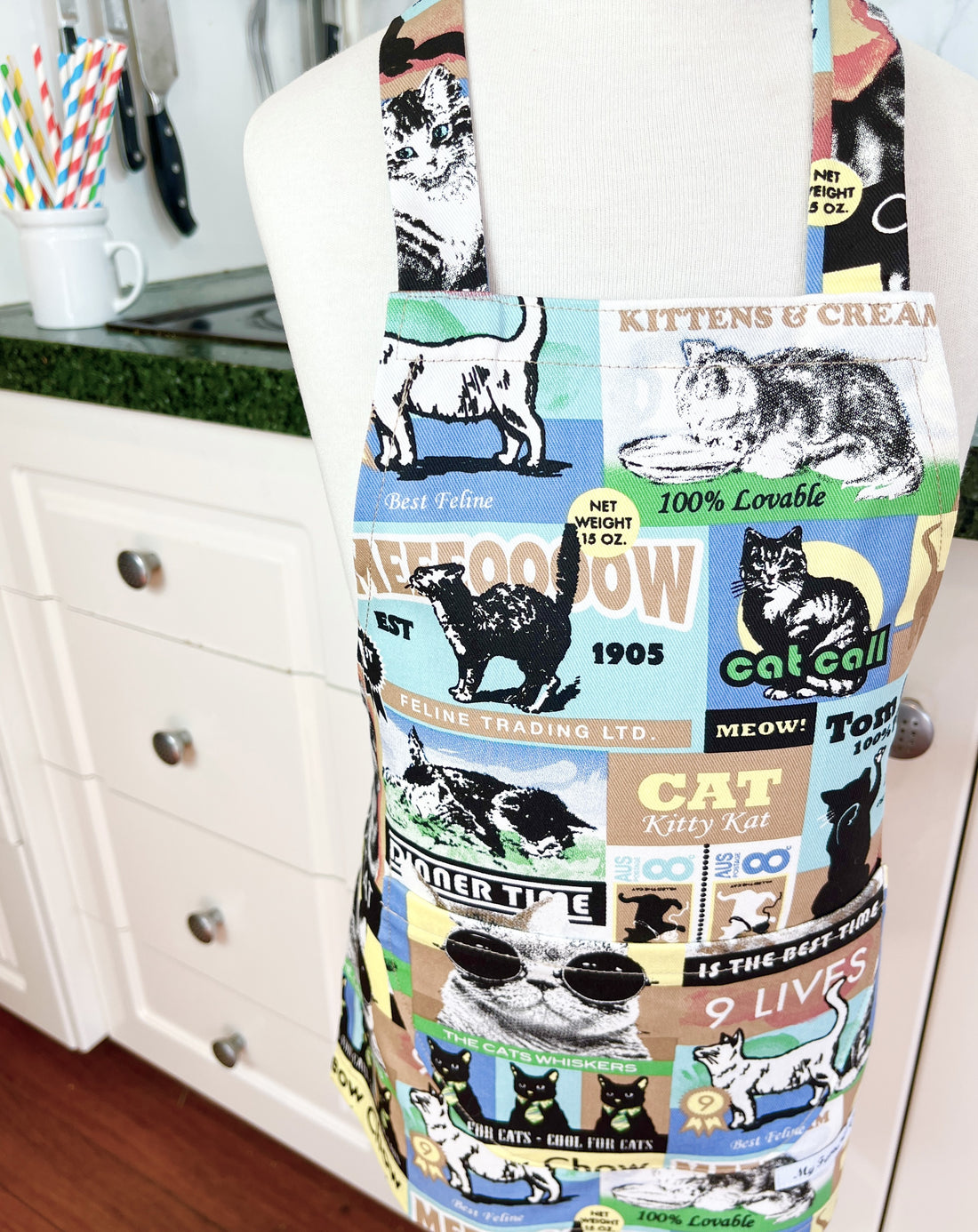 Fun and Fabulous Feline Apron for Your Favourite Toddler