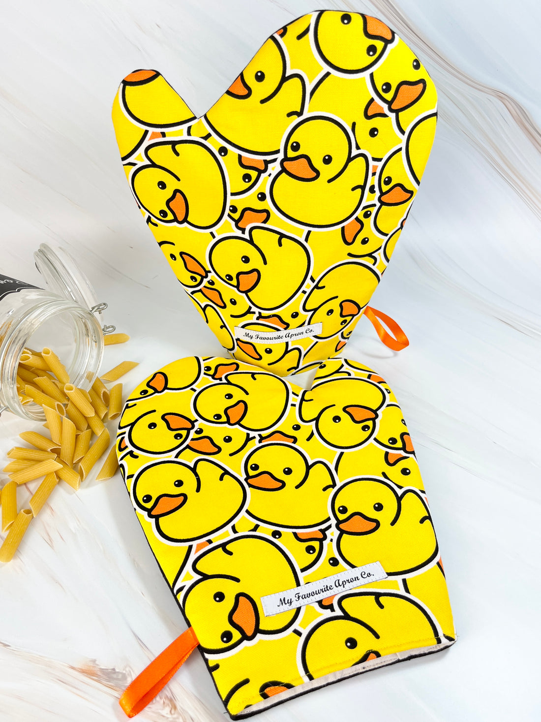 The Most Fun Duck Oven Mitt Set You'll Find