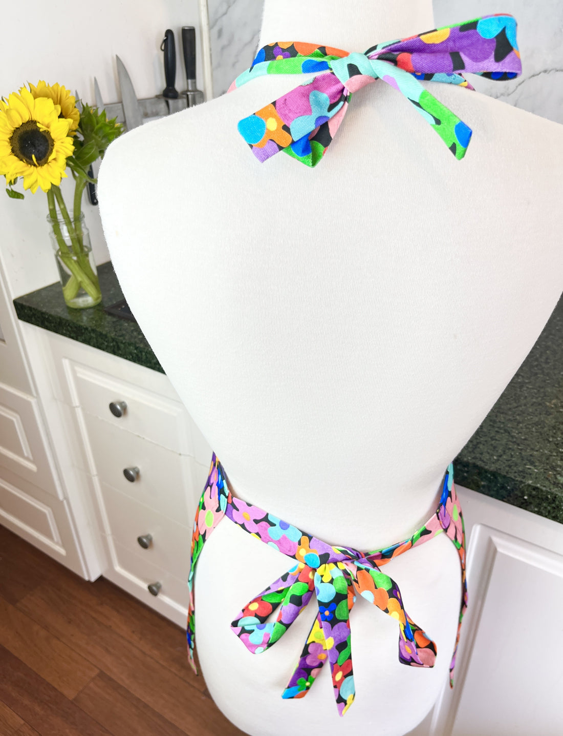 This Bold Floral Apron is Perfect for Your Favourite Petite Adult or Teen Cook