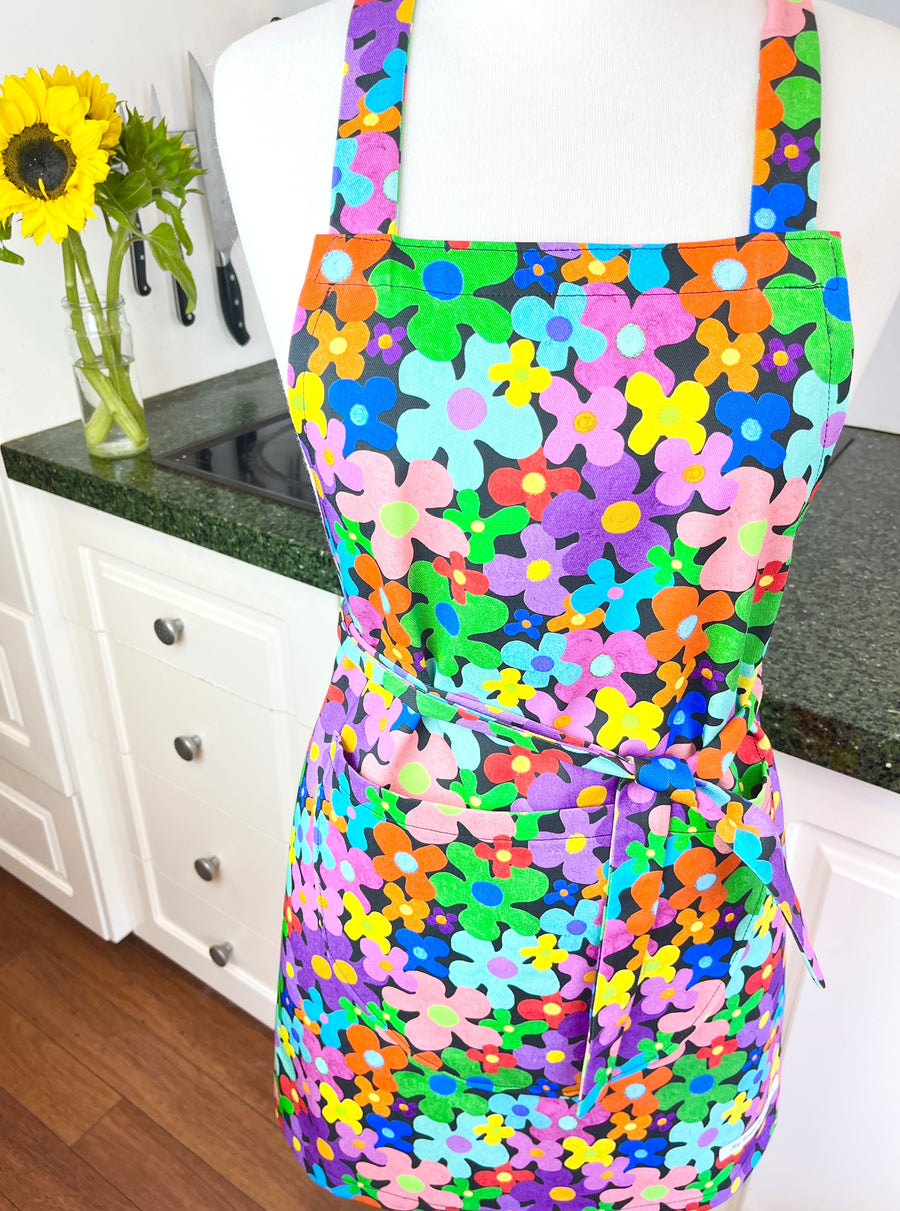 This Bold Floral Apron is Perfect for Your Favourite Petite Adult or Teen Cook