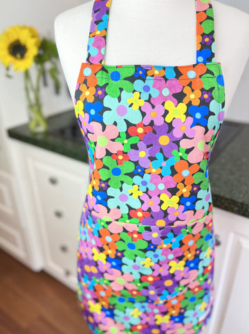 This Bold Floral Apron is Perfect for Your Favourite Petite Adult or Teen Cook
