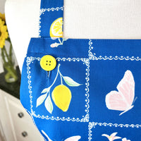 Butterflies, Flowers and Lemons Make a Stunning Apron