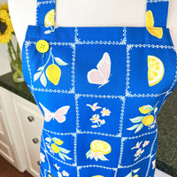 Butterflies, Flowers and Lemons Make a Stunning Apron