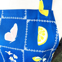 Butterflies, Flowers and Lemons Make a Stunning Apron