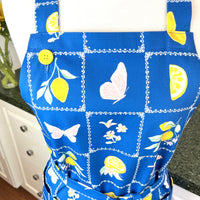 Butterflies, Flowers and Lemons Make a Stunning Apron