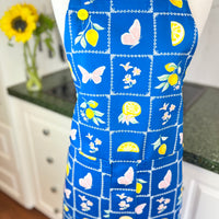 Butterflies, Flowers and Lemons Make a Stunning Apron