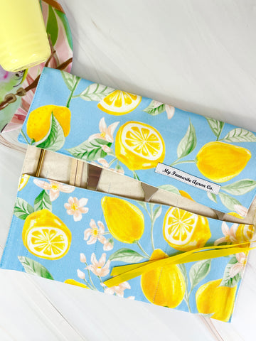 This Lemon Cutlery Roll Makes a Great Camping Gift