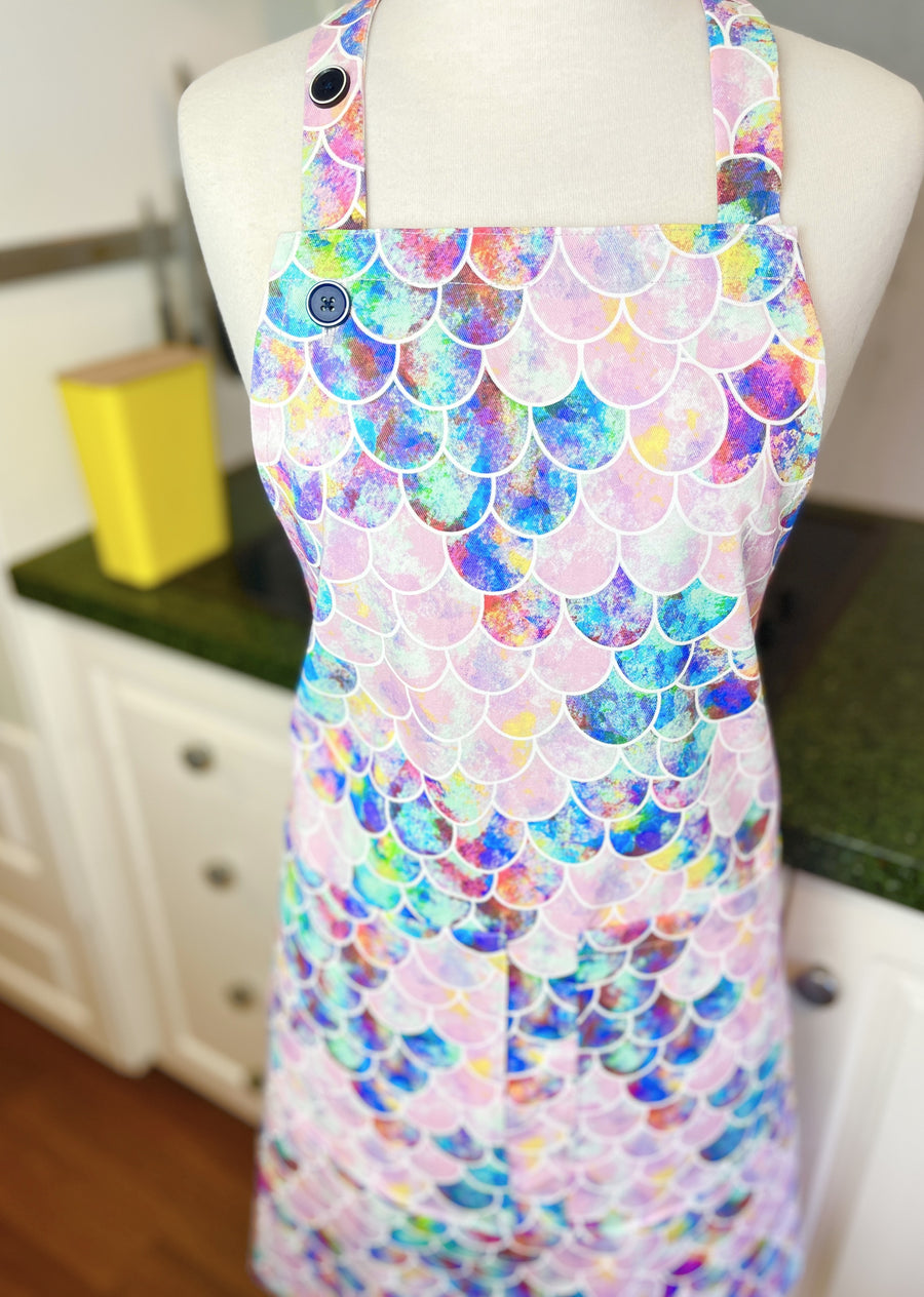 The Sweetest Toddler Sized Mermaid Apron You'll Find