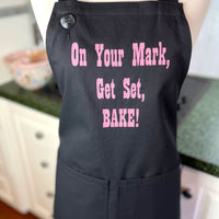 On Your Mark, Get Set, BAKE Apron