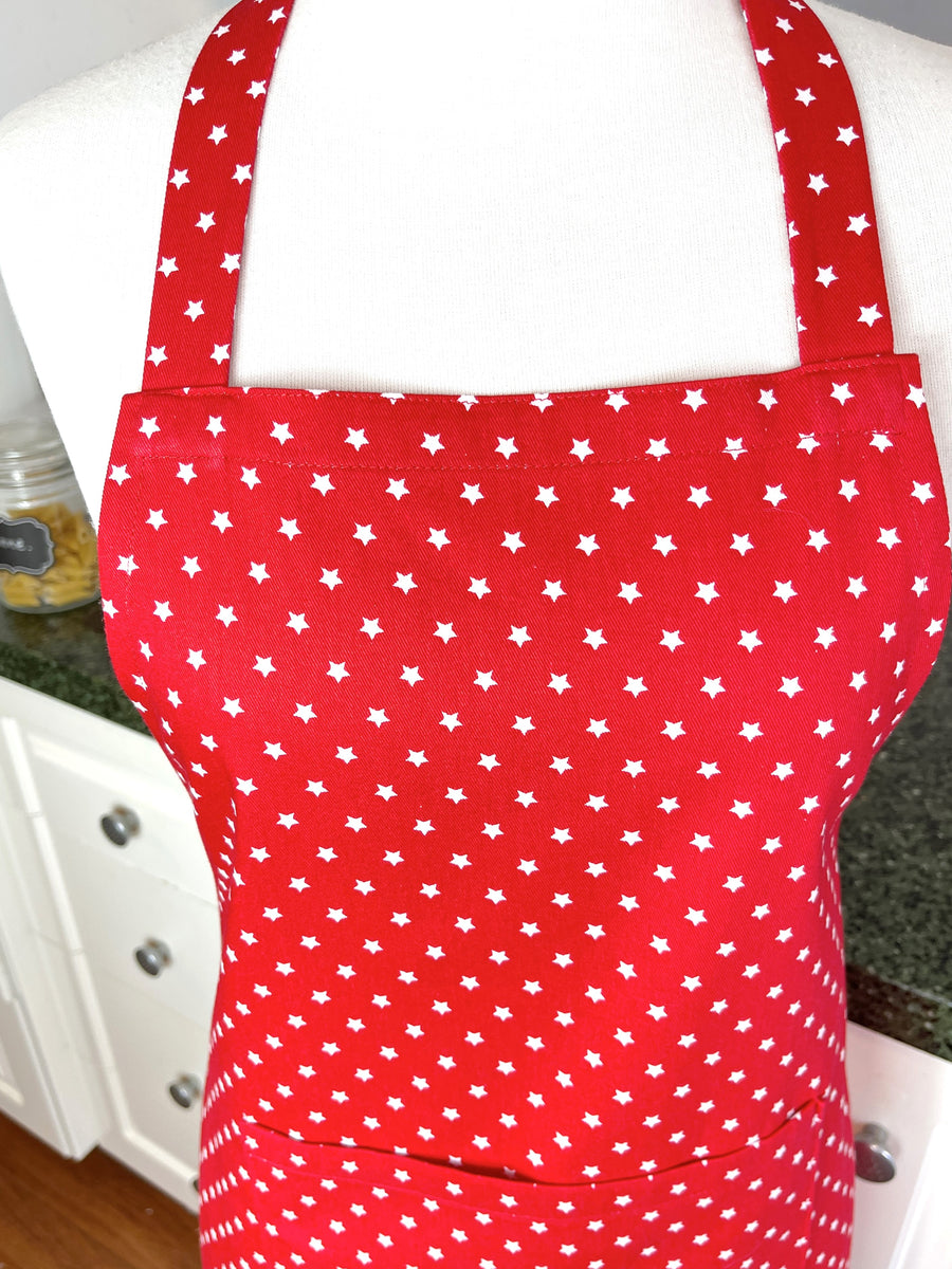 Riotous Red Apron - Perfect for any Teen or Petite Adult