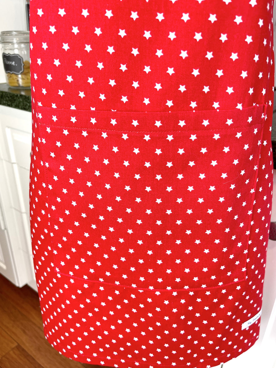 Riotous Red Apron - Perfect for any Teen or Petite Adult