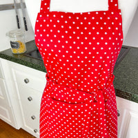 Riotous Red Apron - Perfect for any Teen or Petite Adult