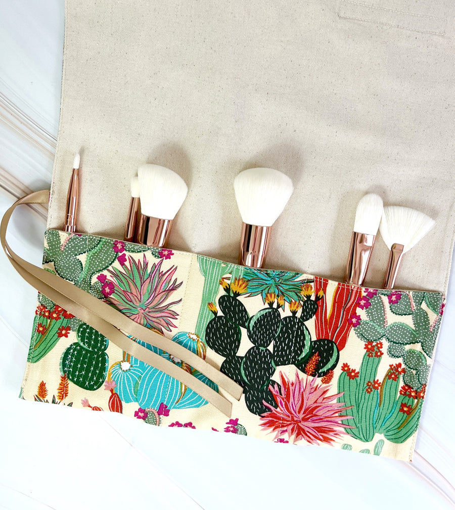 Succulent Cutlery Roll - Perfect for Camping, Shopping, Travelling