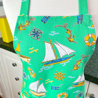 Beautiful Boaty Apron for a Petite Adult or Teenager