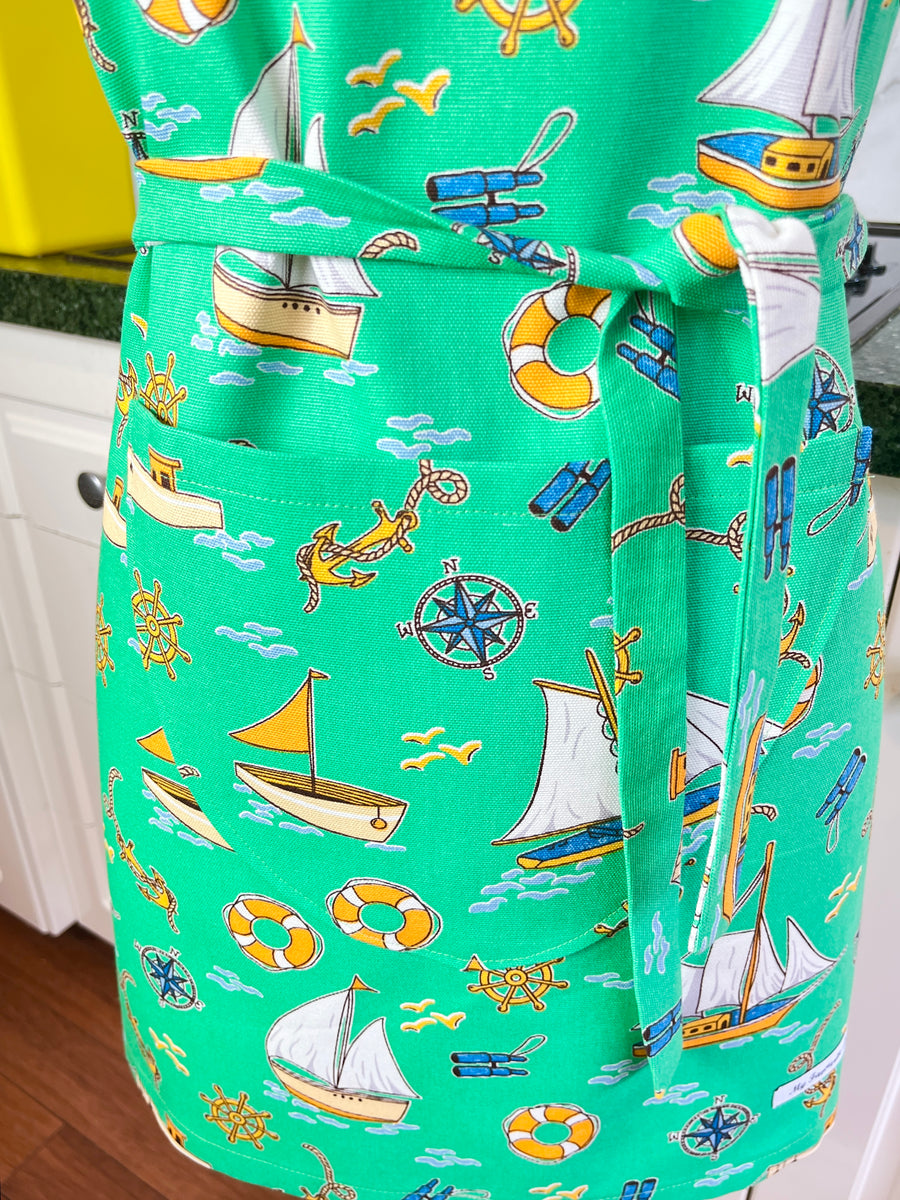 Beautiful Boaty Apron for a Petite Adult or Teenager