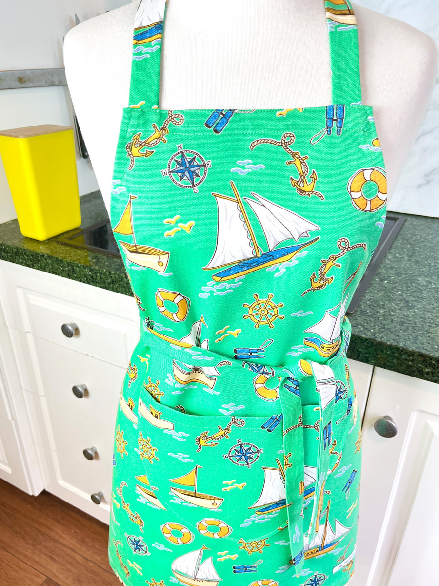 Beautiful Boaty Apron for a Petite Adult or Teenager