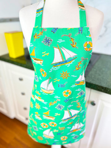 Beautiful Boaty Apron for a Petite Adult or Teenager
