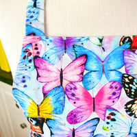 Beautiful Butterfly Patterned Teen or Petite Adult Sized Apron