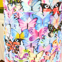 Beautiful Butterfly Patterned Teen or Petite Adult Sized Apron