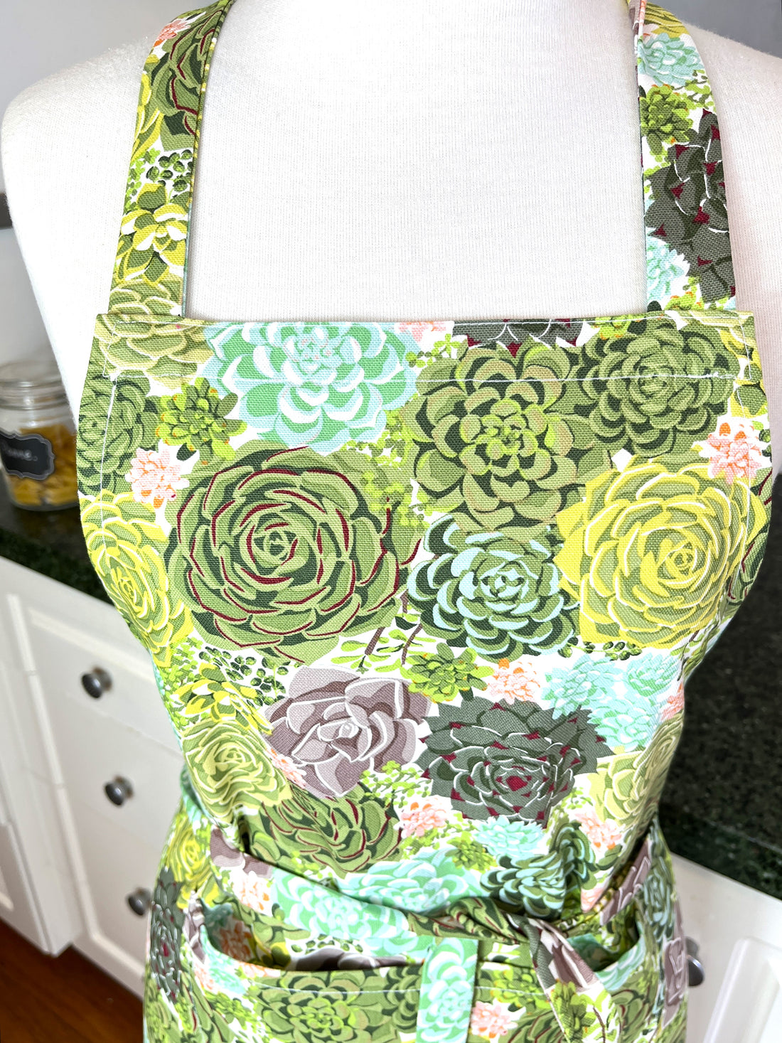 Cute Cactus Patterned Apron - Ideal for Any Petite Adult or Teenager