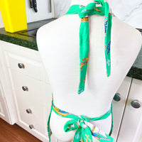 Gorgeous Green Boaty Themed Apron for your Kiddo