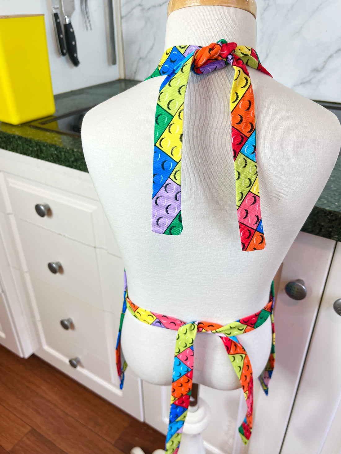 Lego Style Brick Apron Keeps Your Kid's Clothes Clean